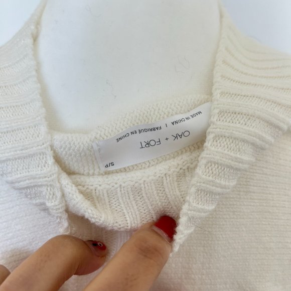 Oak and Fort White Turtleneck sweater - Picture 10 of 11